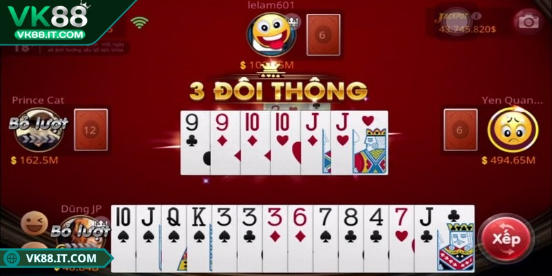 Luật chơi tiến lên 3 miền khác nhau VK88 và cách thắng Tiến lên miền Nam cho phép chặn bài không cần đồng chất
