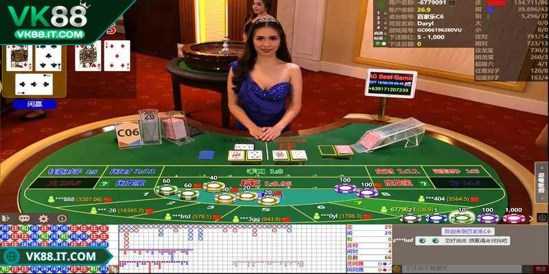 Trải nghiệm baccarat live cực kỳ chân thực VK88 chi tiết Anh em chỉ nên coi đây là một trò chơi giải trí